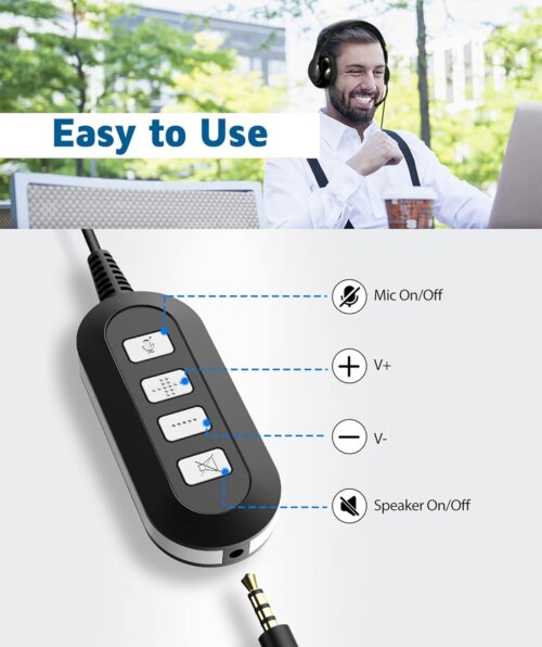 MPOW BH224A Foldable USB Headphones – Comfortable, Lightweight & Clear Audio - Image 4