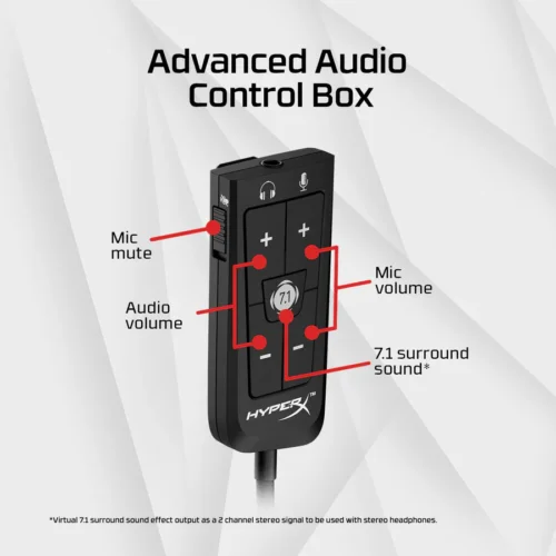 HyperX Cloud II 7.1 USB Gaming Headset – Virtual Surround Sound, Noise-Cancelling Mic - Image 4