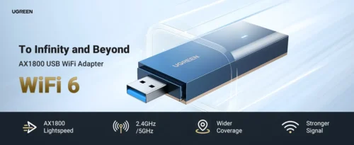 UGREEN AX1800 Dual-Band Wireless Adapter – WiFi 6 USB Adapter with High-Speed Connectivity - Image 5