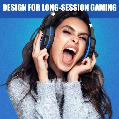 BENGOO G9000 Gaming Headset – Stereo Over-Ear Headphones with Mic for PC, PS4, Xbox - Image 2