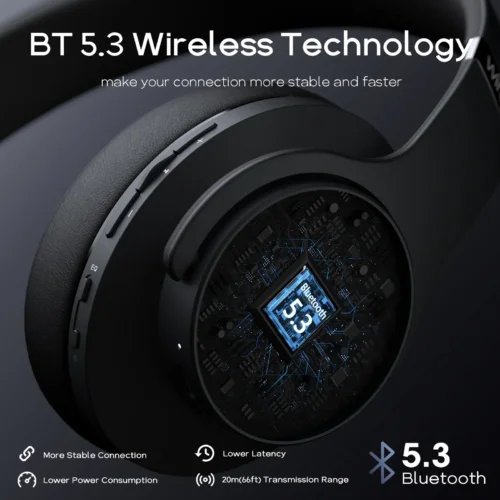 DOQAUS Care 1 Bluetooth Headphones – Wireless Comfort & Clear Sound with Mic - Image 3