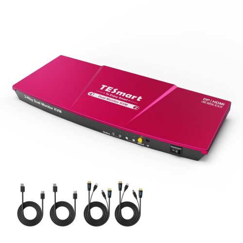 TESmart HDK0402A1U Dual Monitor KVM Switch - Image 4