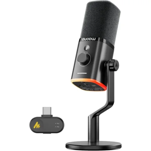 PD100W Wireless and USB Dynamic Microphone
