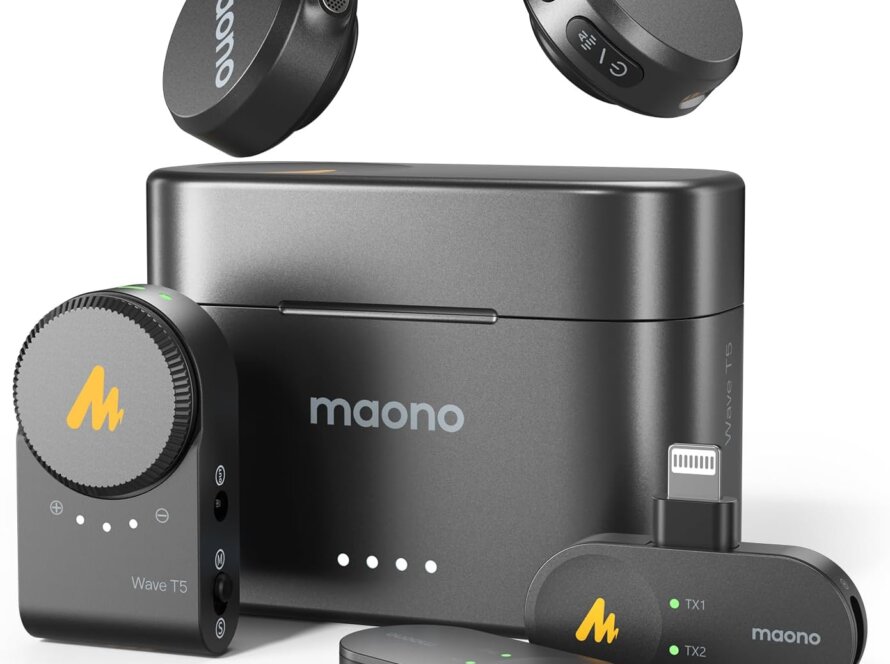 Maono Wave T5 PA3 Wireless Mic – Type-C & Lightning