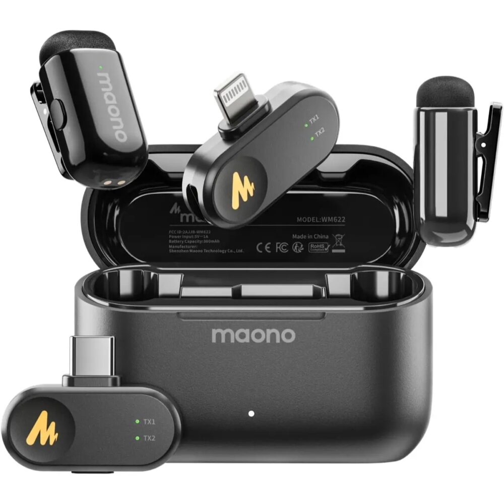Maono Wave T1 Mini PBC2 Type-C & Lightning Receiver Microphone