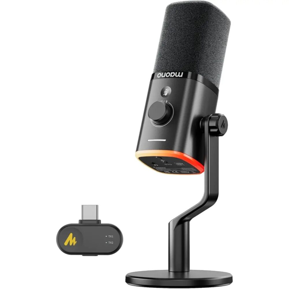 Maono PD100W Wireless Podcast Microphone