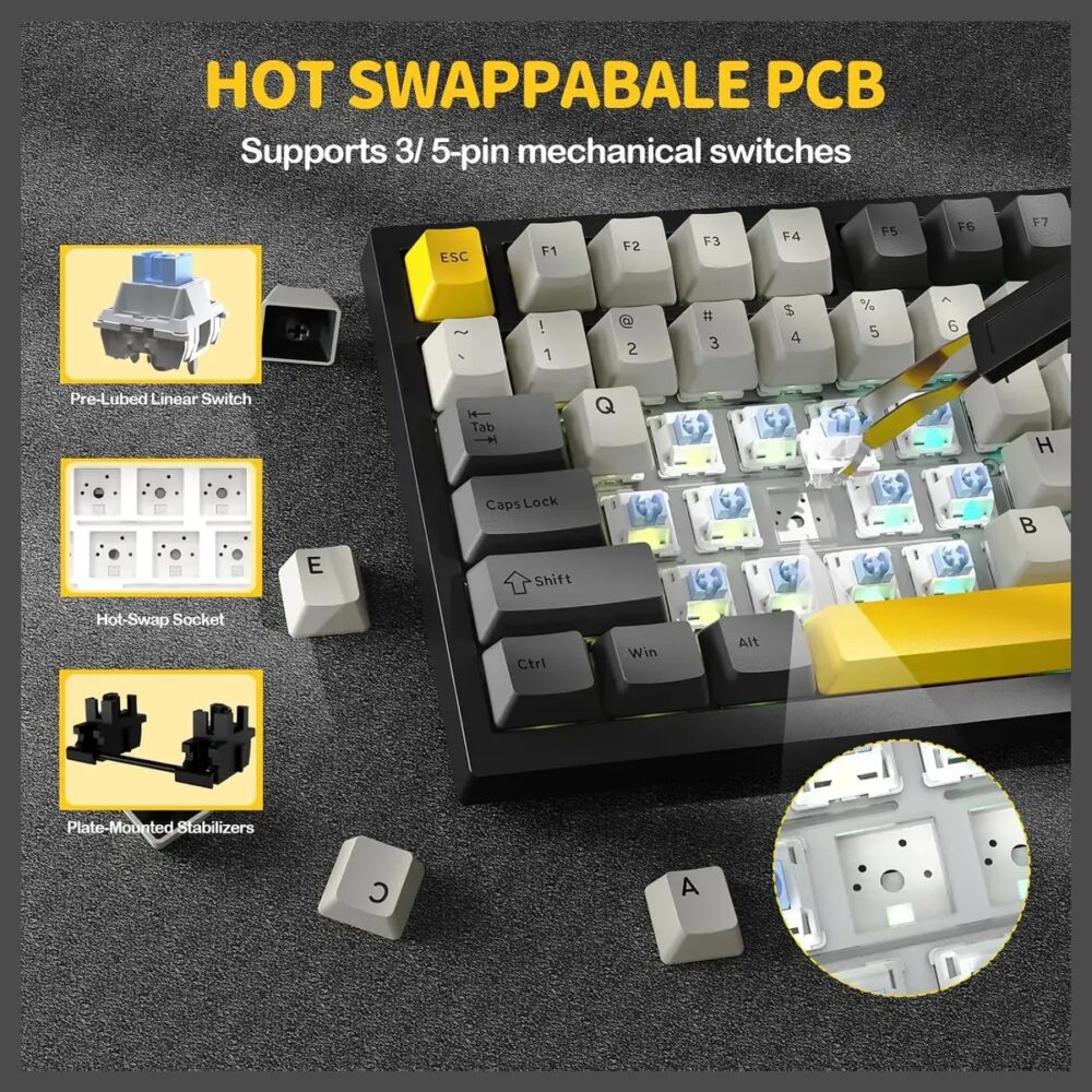 Attack Shark X820 Ultra Wireless Mechanical Keyboard — view 3